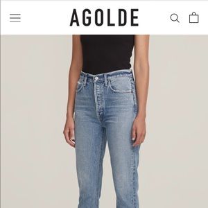 Agolde Riley high rise jeans size 27